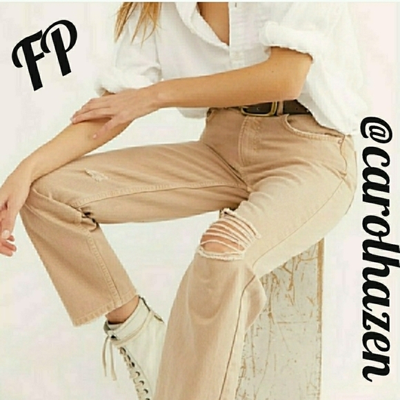 We The Free High Rise Bohemian Jeans Dakota Straight Leg Womens Spring - Picture 11 of 15